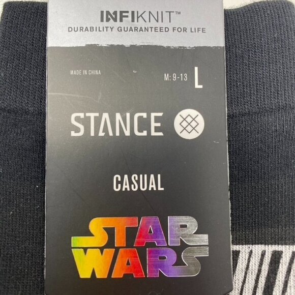 STAR WARS X STANCE MEN'S MANGA CREW SOCKS YODA SZ LARGE 9-13 - Picture 6 of 8